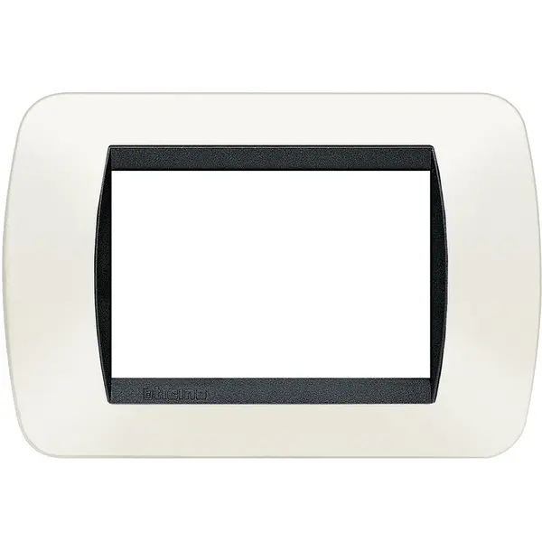 Rama ornament 3 module Living Light Bticino L4803PB, alb