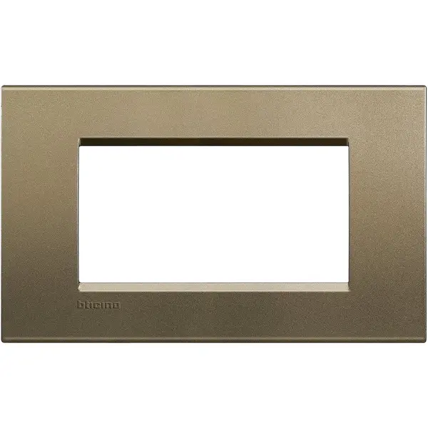 Rama ornament 4 module Bticino Living Light LNA4804SQ, metal