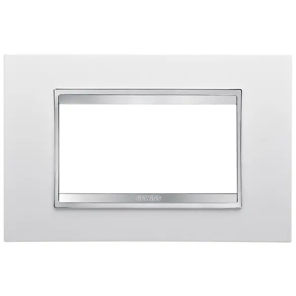 Rama ornament 4 module Gewiss Chorus Lux GW16204TB, alb