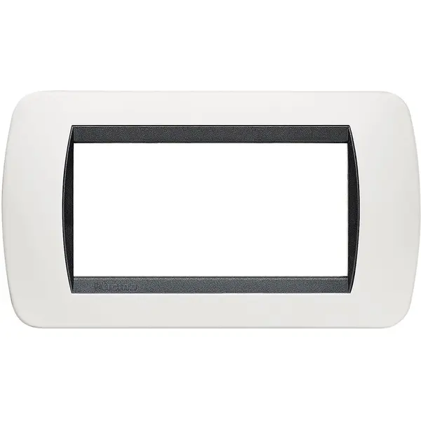 Rama ornament 4 module Living Light Bticino L4804PB, alb
