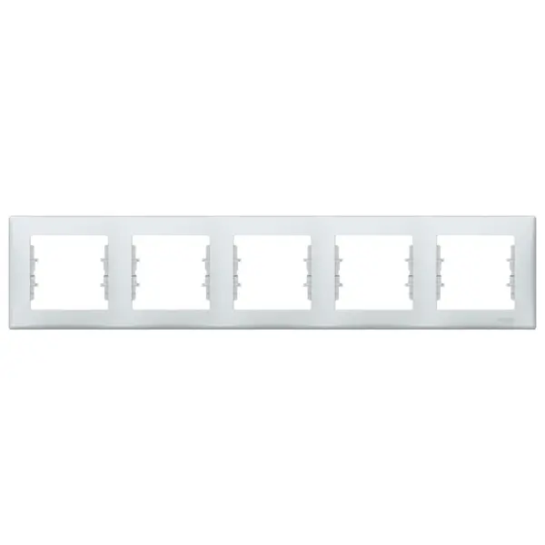 Rama ornament 5 posturi Schneider Sedna SDN5800933, gri