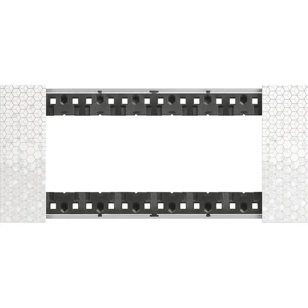 Rama ornament 6 module Bticino Living Now KA4806MW, pixel