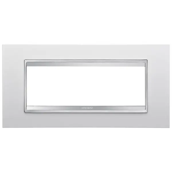 Rama ornament 6 module Gewiss Chorus Lux GW16206TB, alb