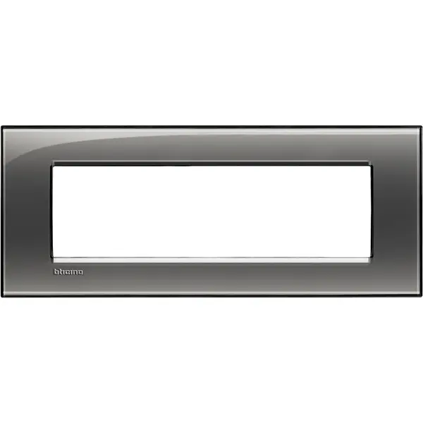 Rama ornament 7 module Bticino Living Light LNA4807KF, cenusiu