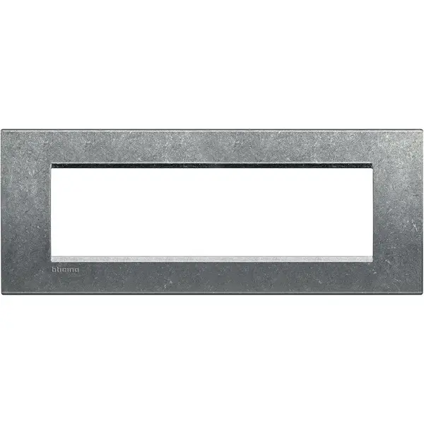 Rama ornament 7 module Bticino Living Light LNA4807NA, gri natural