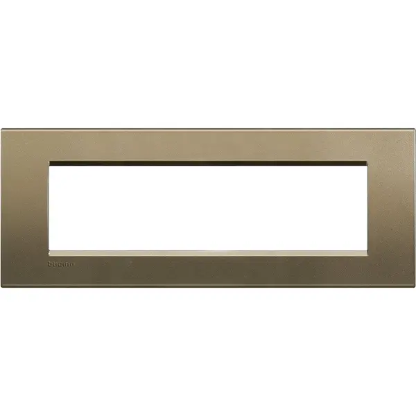 Rama ornament 7 module Bticino Living Light LNA4807SQ, metal