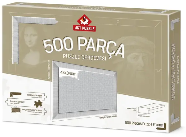 Rama pentru puzzle Art Puzzle - Alb, pentru 500 piese