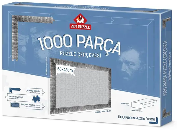 Rama pentru puzzle Art Puzzle - Argintiu, pentru 1000 piese