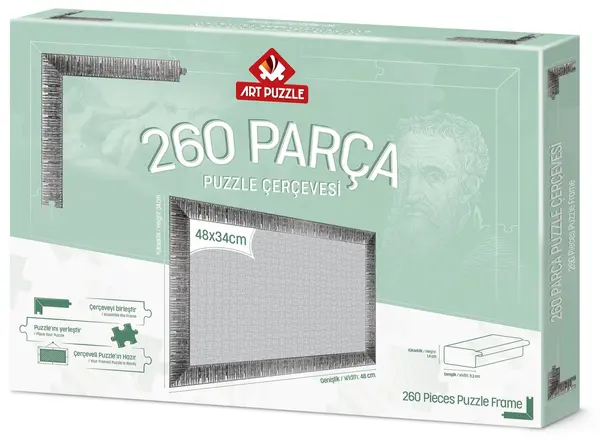 Rama pentru puzzle Art Puzzle - Argintiu, pentru 260 piese
