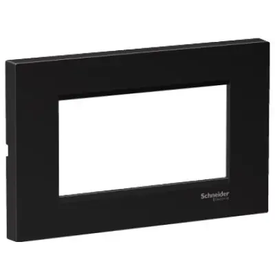 Rama plata 4 module Schneider Easy Styl LMR7264005, negru metalic