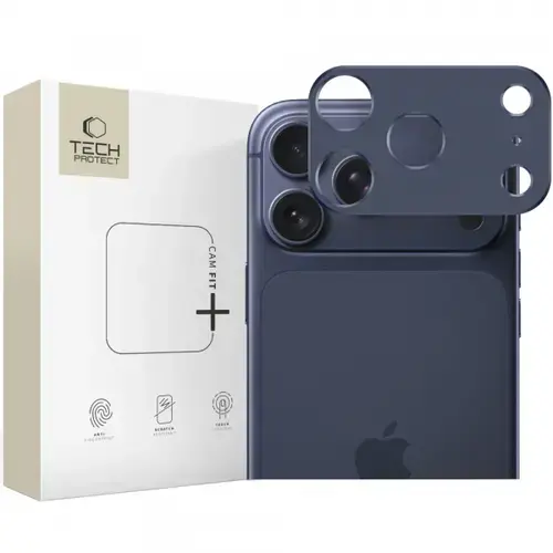 Rama protectie Camera Spate Tech-Protect Camalloy Fit+ pentru Apple iPhone 17 Pro, Aluminiu
