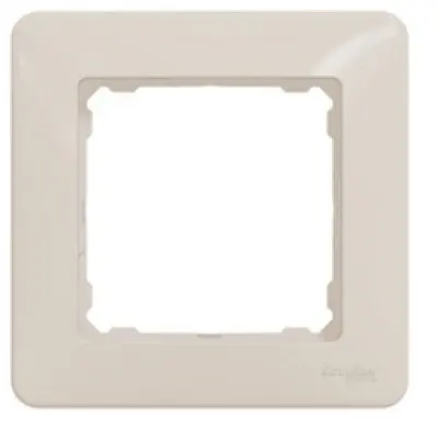 Rama simpla, Schneider SDD312801 Sedna Design, bej