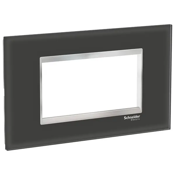 Rama sticla 4M Schneider Easy Styl LMR7934038, negru/crom