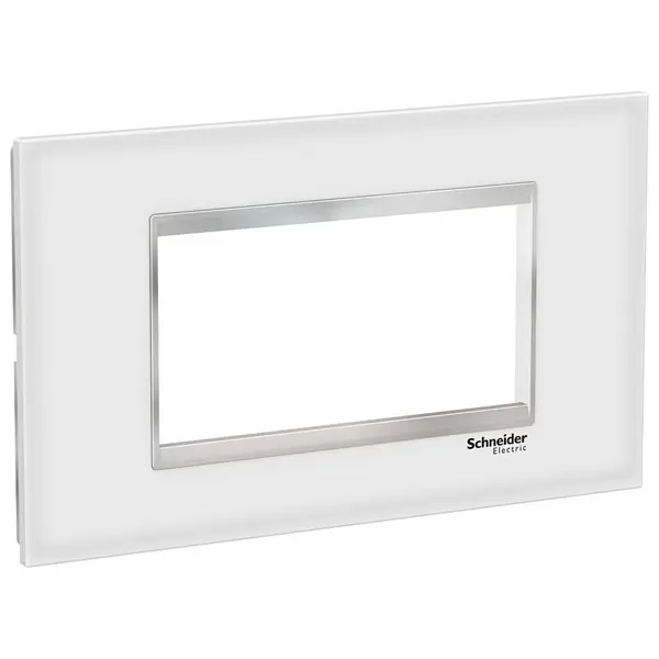 Rama sticla 4M Schneider Easy Styl LMR7964038, alb/crom