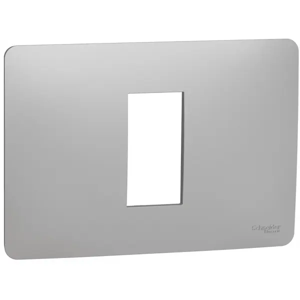 Rama Unica Studio 1 modul Schneider Noua Unica NU210130, aluminiu