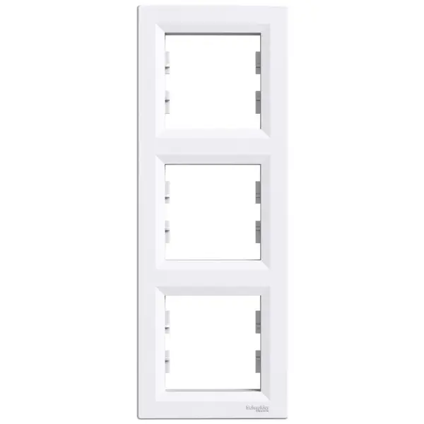 Rama verticala 3 posturi Schneider Asfora EPH5810321, alb