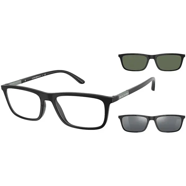Rame ochelari de vedere barbati Emporio Armani CLIP-ON EA4160 50421W
