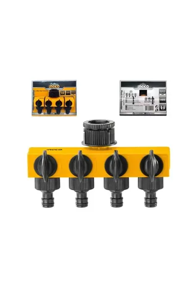 Ramificatie cu 4 Robineti 1"-3/4" INGCO HHC1402