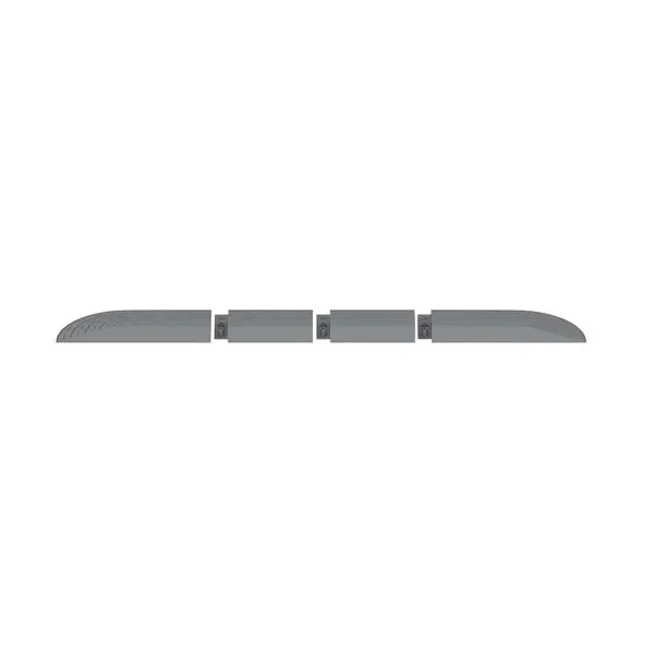 Rampa trecere prag PAA-home® pentru aspiratoarele de tip robot, culoare gri, dimensiuni 59.6x10.0x 2.5 cm, autoadeziva, material plastic