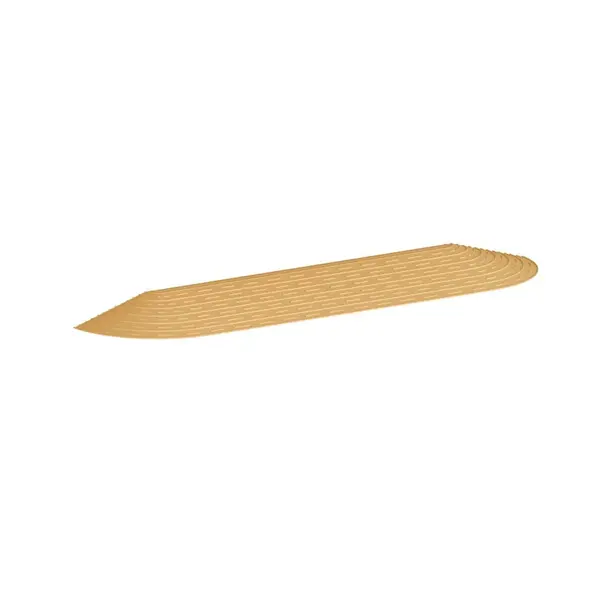 Rampa trecere prag PAA-home® pentru aspiratoarele de tip robot, culoare crem, dimensiuni 62.8x11.6x3.2 cm, autoadeziva, material plastic
