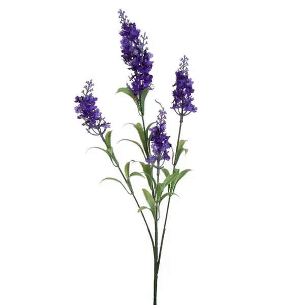 Ramura lavanda decoratv artificiala,plastic,mov,72 cm