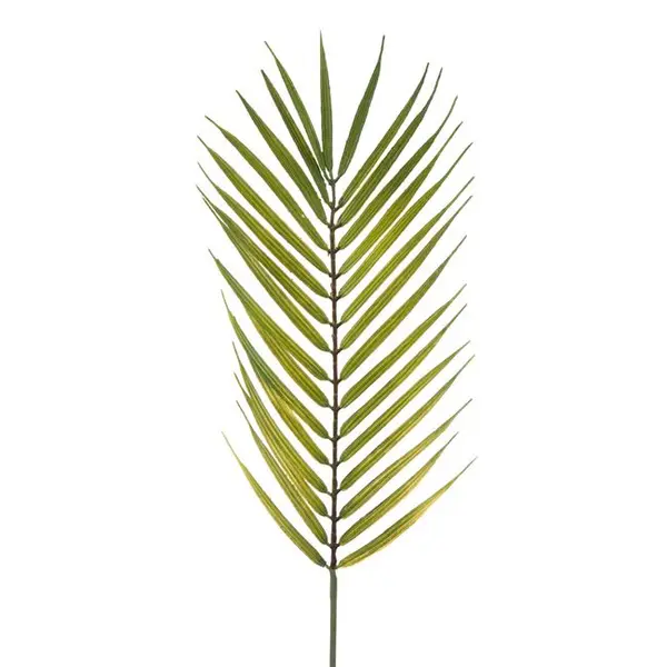 Ramura palmier decorativa artificiala,plastic,verde,74 cm