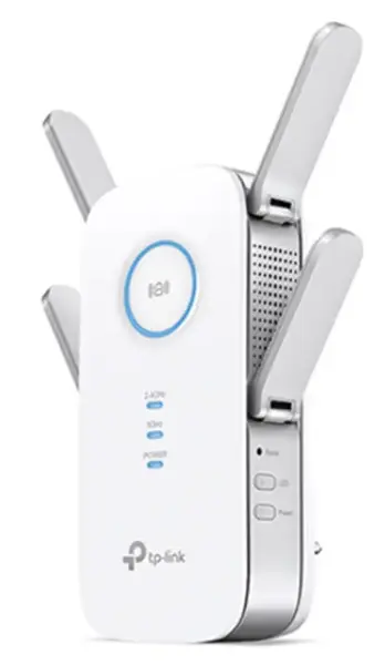 Range Extender Wireless TP-LINK RE650, Gigabit, Dual Band, 2600 Mbps, 4 Antene externe (Alb)