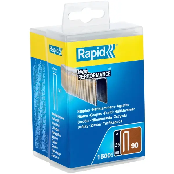 RAPID Nituri Rapid 5000126, set de 1500 de capse tip coroana No. 90, 35 mm