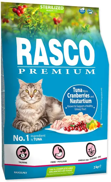 RASCO Premium Sterilized Hrană pentru pisici adulte, cu Ton