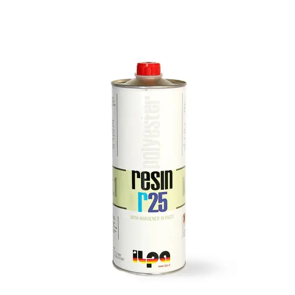 Rasina poliesterica transparenta R25, 1kg, Ilpa, pentru marmura, granit, travertin si piatra naturala