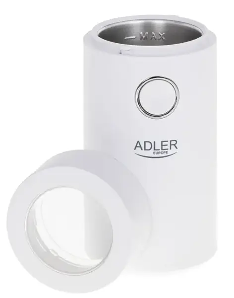 Rasnita de cafea Adler AD4446ws, 75 g, 150 W (Alb/Argintiu)