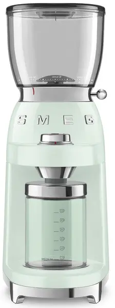 Râșniță de cafea Smeg - CGF11PGEU 50's Style, 150W, 350 g, verde