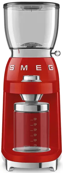 Râșniță de cafea Smeg - CGF11RDEU 50's Style, 150W, 350 g, roșie