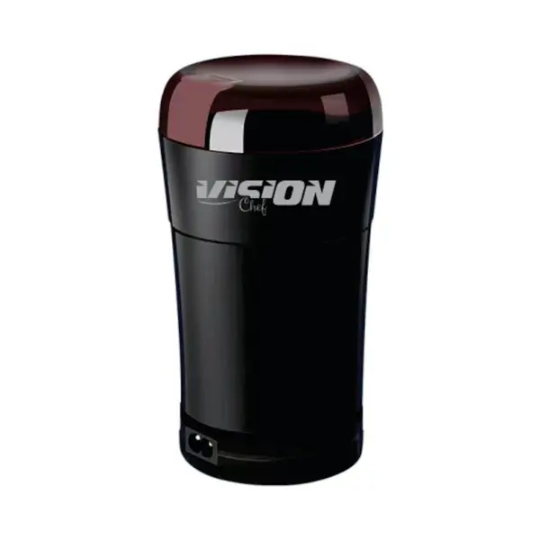 Rasnita de cafea Vision Chef VRCA01N, 250W, Capacitate 50g, Cutite plate inox,14500 RPM, Negru