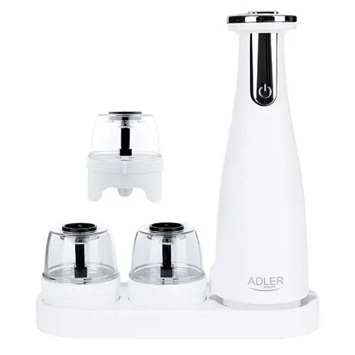 Rasnita electrica de condimente cu 3 recipiente Adler AD 4449w