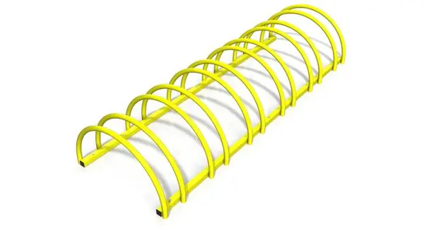 Rastel suport biciclete cu 6 sloturi -model 0022-6 Galben
