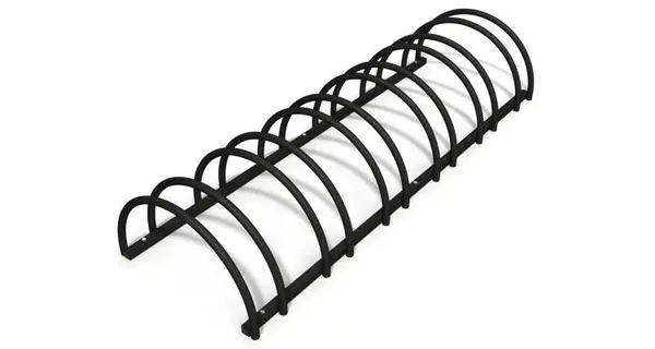 Rastel suport biciclete cu 6 sloturi -model 0022-6 Negru