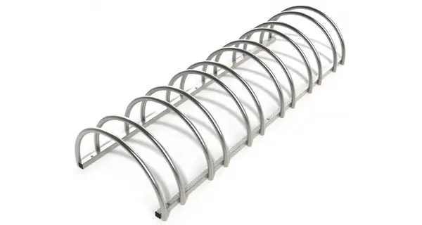 Rastel suport stradal bicicleta cu 6 sloturi -model 0022-6 Argintiu