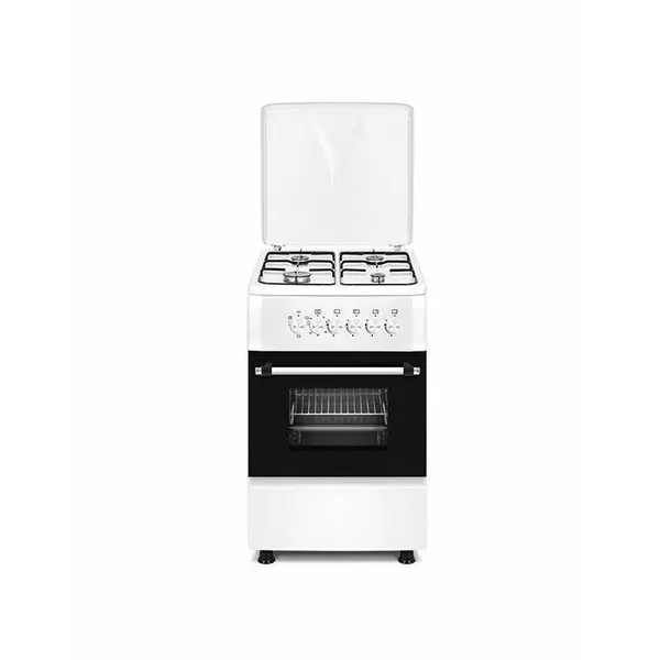 Ravanson Aragaz electric pe gaz Ravanson KWGE-K550, 4 arzatoare, latime 50 cm, Alb