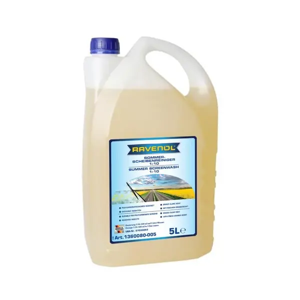 RAVENOL - Solutie parbriz concentrat vara,aroma portocala 5L 1:10