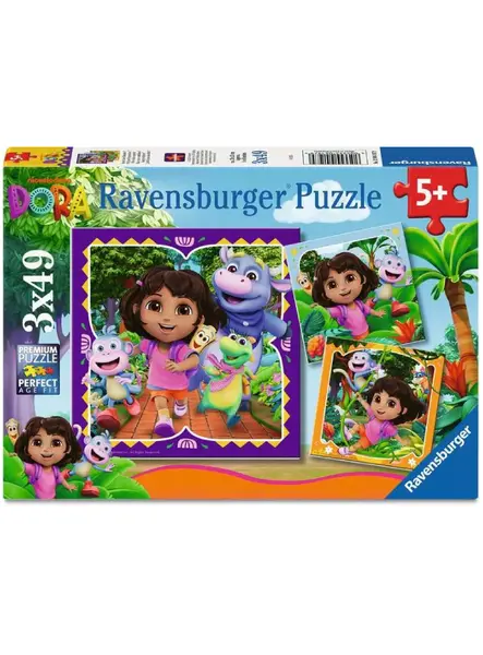 Ravensburger Puzzle Dora The Explorer 3x49p (12004197)