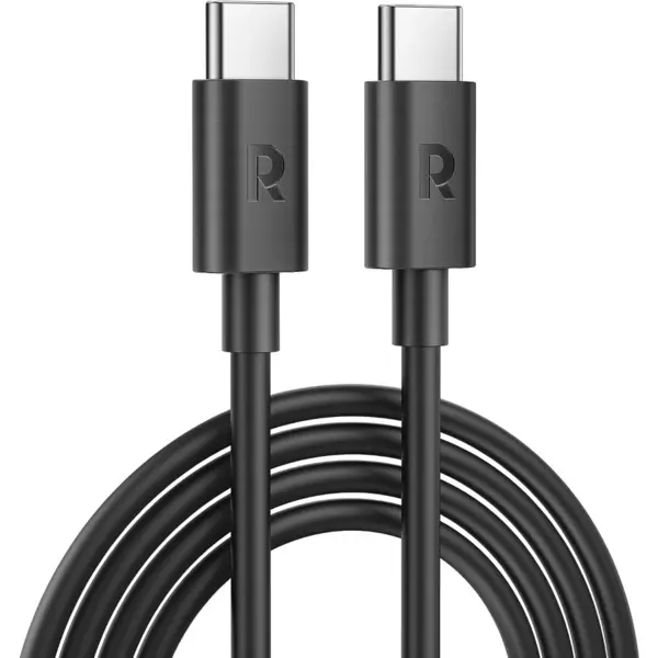 RAVPOWER Cablu RAVPOWER RP-CB1021, USB-C la USB-C, 60W, 1m, Negru