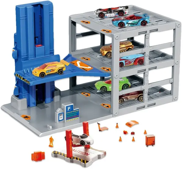 Raya Toys - Parcare cu trei etaje Surfurious, 48 de piese