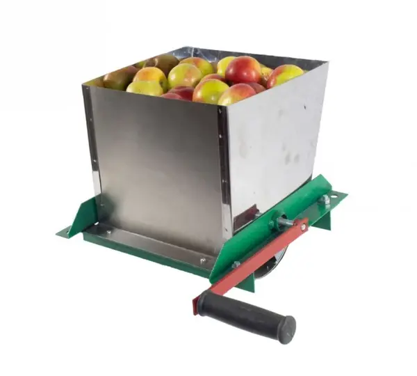Razatoare fructe Koza-Nova MINI, Inox, cu tambur, manuala, 5kg la 60 rotatii, Cuva 6L, 250x250mm