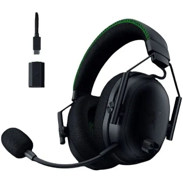 Razer Casti Gaming Wireless Razer Blackshark V3 Pro pentru Xbox, Over-Ear, 2.4G, Bluetooth, USB, Jack 3.5mm, Hybdrid ANC, TriForce Bio-Cellulose 50mm, Autonomie 70 ore, Negru