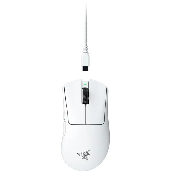 Razer Mouse Gaming Wireless Razer DeathAdder V4 Pro, 45000 dpi, Alb