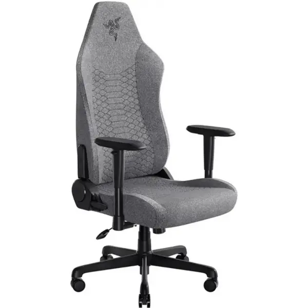 Razer Scaun de gaming Razer Iskur V2 X, Spuma, Cotiere 2D, Perna lombara integrata, Cadru din otel, Gri deschis