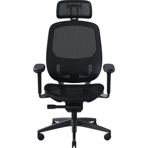 Razer Scaun Razer Fujin Pro, greutate maxima recomandata pana in 130kg, inaltime recomandata 170 - 200 cm, cotiere 4D, tetiera 3D adjustabila, piston pe gaz clasa 4, baza stea cu 5 picioare, Negru