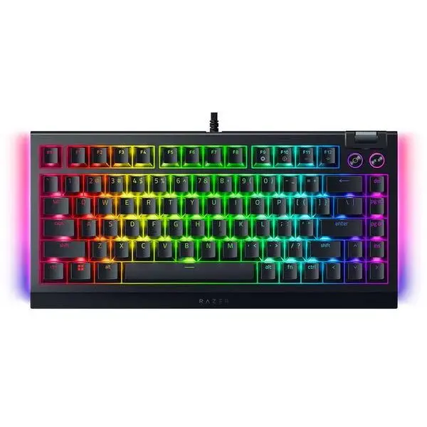Razer Tastatura Gaming Razer BlackWidow V4 75%, iluminare RGB, Layout US, Switch Orange Tactile Gen-3, Negru