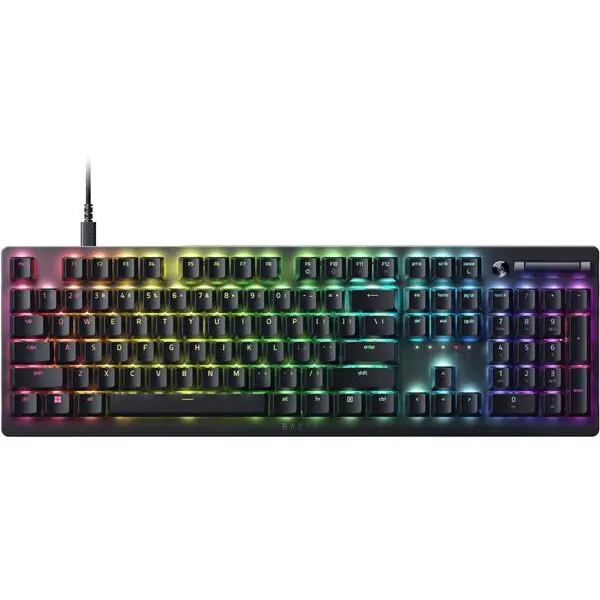 Razer Tastatura Gaming Razer DeathStalker V2, Linear Optical Switch, USB, Layout US, Negru